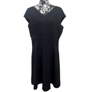 Alex Marie Black Textured Mini Dress